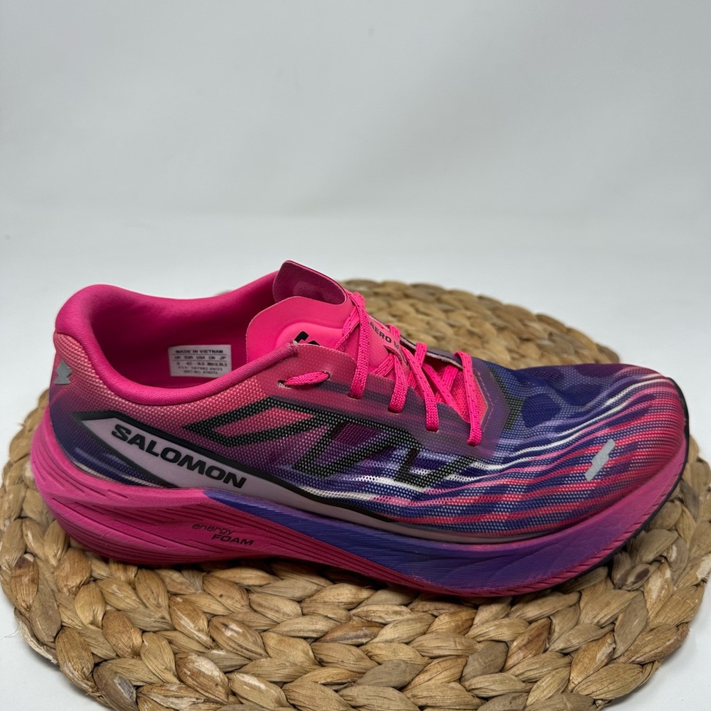 SALOMON Aero Volt 2 Running Shoes Pink Glo Purple Size 9.5 Women's